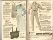 Banana Republic Catalog #34 Holiday 1987 Trekking Jumper, Women's Ticking Shirt, Shoulder Bags, Women's Denim Jeans, Tapered Belt