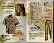 Banana Republic Catalog #22: Spring 1985 Expedition Shorts, Expedition Shirt, Desert Hat, Hooded Bush Vest, Chinos