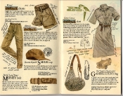 Banana Republic Catalog #22: Spring 1985 Women's Outback Shorts, Outback Pants, Safari Cap, Money Belt, Outback Skirt, Gamekeeper's Bag