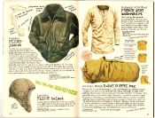 Banana Republic #27 Spring 1986 Goatskin Flight Jacket, Flight Helmet, French Army Undershirt, D-Day Duffel Bag