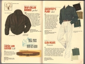 Banana Republic Catalog 37 Fall 1988 Snap Collar Bomber Jacket, Canvas and Leather Belt, Architect's Plaid Shirt, Slub-Weave Trousers