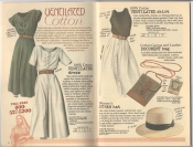 Banana Republic Summer 1987 No. 32 Ventilated Dress, Ventilated Skirt, Document Bag, Women's Straw Hat