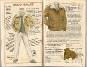 Banana Republic Holiday 1985, Good Sport Gift Type, Sheepskin Jacket, Lambskin Gloves