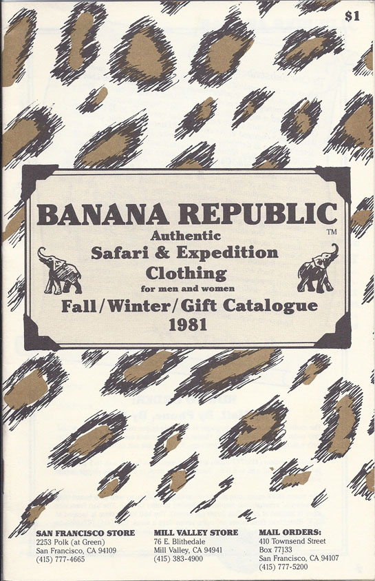 Banana Republic 1981 Gift Catalog by Patricia Ziegler