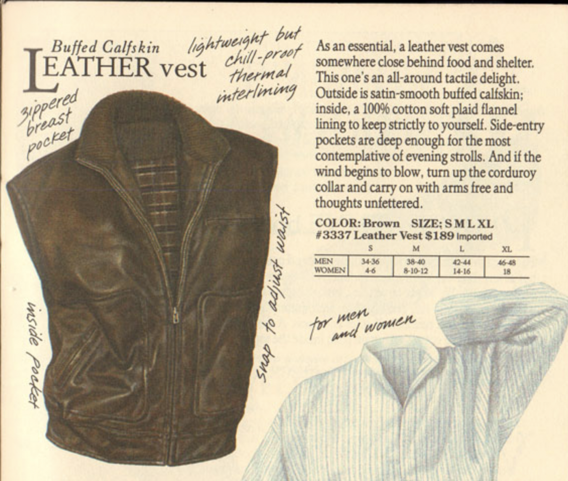 Buffed Calfskin Vest Abandoned Republic